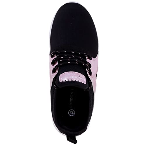 LONDON FOG Unisex Angel Lane Metallic Fashion Sneaker Lace-Up Athletic Running Shoe (Big Kid - Little Kid Toddler)4