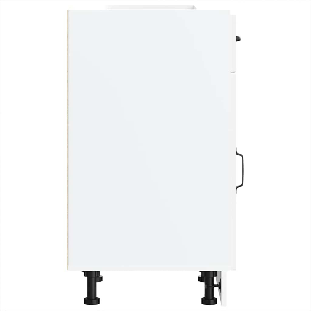 IKAYAA Armario Bajo para Cocina Kalmar, Mueble Cocina, sin Encimera, Mueble Bajo de Cocina, Modulos de Cocina,sin encimera, 40 x 46 x 81.5 cm Blanco