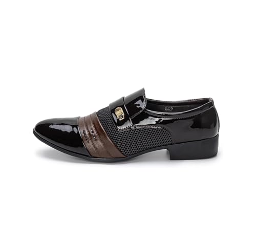 Mocasines de cuero con parte superior perforada brogue y forro transpirable para hombre 3