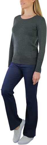 Image of ToBeInStyle Women's Classic Long Sleeve V-Neck Pullover Sweater