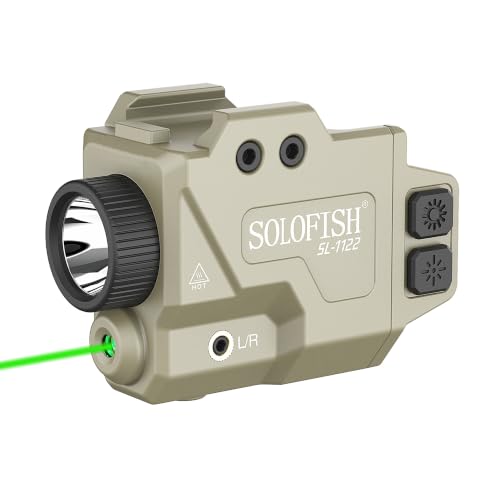 SOLOFISH 800 Lumens Pistol Light Laser Combo Fits...