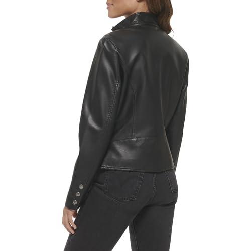 Levi's womens Faux Leather Motocross Racer Jacket (Standard and Plus)4