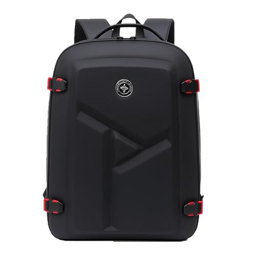 Image of Handcuffs Vegan Leather Anti Theft Casual Laptop Backpack with 15.6 Inch Laptop Pocket (Black-Full)