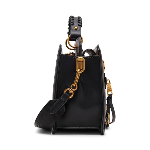 Image of Steve Madden womens Steve Madden EVELYN Logo Plaque Top Handle
