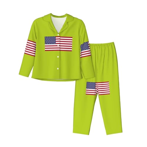 Pyjama confortable pour femme ensemble manches longues vêtement de nuit contre le froid