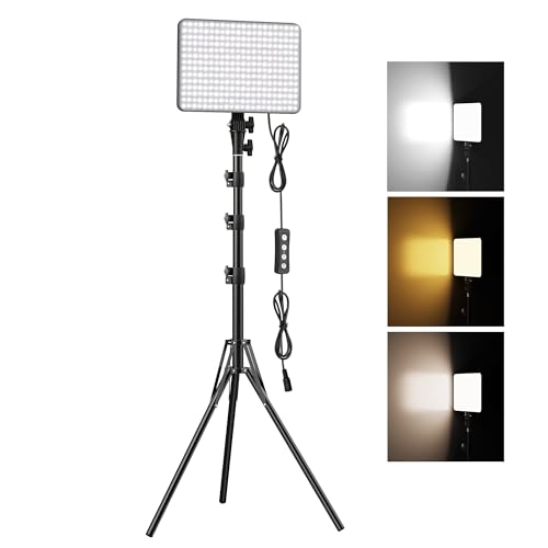 30W Upgraded Photography Lighting Kit with 62''Tripod Stand, Anau...
