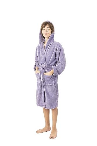 Image of BC BARE COTTON Boys Microfiber Fleece Hooded Robe