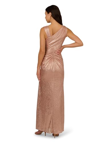 Adrianna Papell Women's Metallic Foil Long Dress2