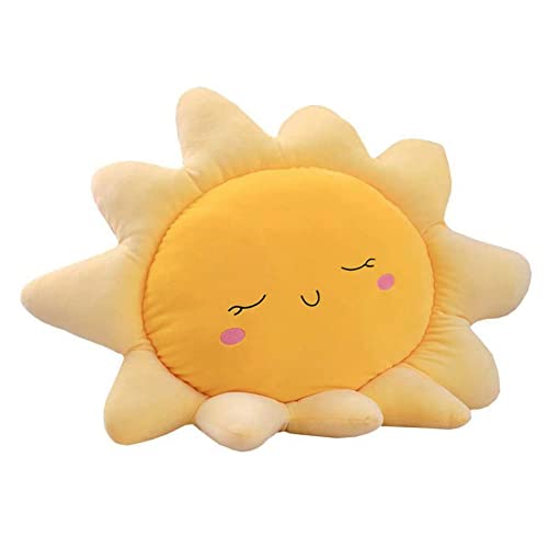 Julvie Sun Pillow, Cute Stuffed Sun Plush Pillow Throw Pillow,Sofa Cushion Pillow Car Neck Pillow,Bedside Decoration Soft Toy for Kids