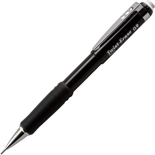Pentel Twist-Erase Iii - Matite automatiche, 0,9 mm, confezione da 20