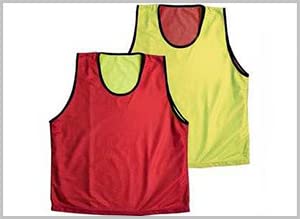 SAPPHIRE Reversible Sports Bibs (Pack of 6)