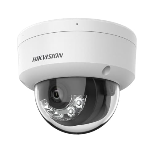 Hikvision - Cámara domo IP Range Value - Resolución de 6 megapíxeles (3200x1800) - Sensor 2.8 mm | Micrófono incorporado - Alcance de la luz híbrido 30 m