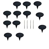 USUNQE Cheese Markers Set, 12 Pieces Slate Cheese Name Tags Cheese Labels Cheese Chalkboards with 4
