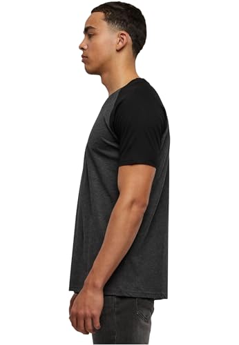 Urban Classics Raglan Contrast Tee T-shirt antraciet-zwart Basics, Street wear - Afbeelding 5