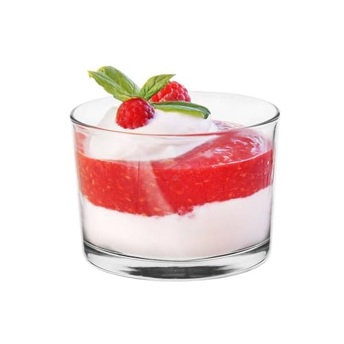 Glasmark KROSNO 1992 Coupelles à Dessert en Verre Coupelles à Glace Set de 6 Coupelles à Salade à Snack Petites Coupelle en Verre pour Dessert Glace Salade 6x150 ml