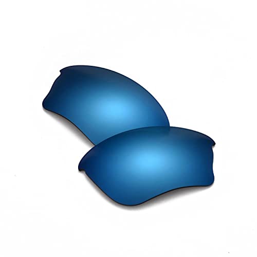 Walleva Replacement Lenses For Oakley Halfjacket Xlj Sunglasses - Multiple Options Available (Ice Blue Coated - Mr. Shield Polarized) #TOP1