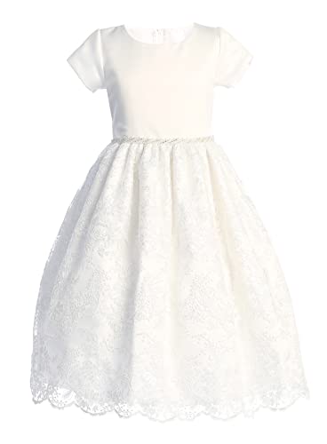 Made in USA - Plus Size First Communion Dress for Girls - 1st Holy Communion Dresses - Vestido Primera Comunion