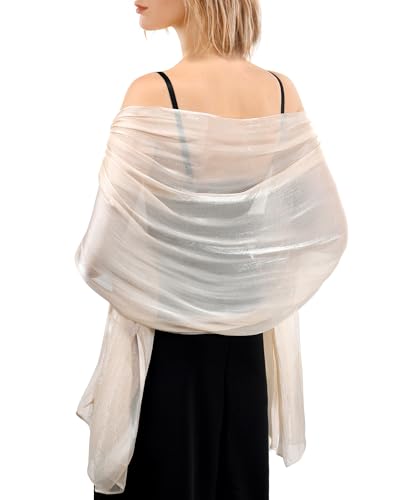 FURTALK Shawls and Wraps for Evening Dresses Sparkly Soft Wedding Party Bridesmaid Scarves for Women