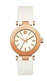 Tory Burch TBW9012 Classic T Ivory Dial White Leather Strap Women's Watch