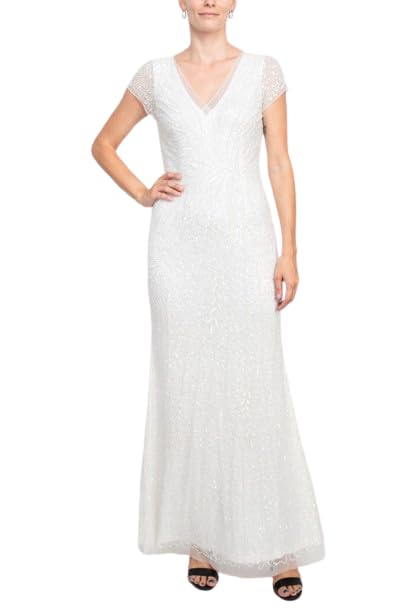 Image of Adrianna Papell Women's Beaded Mermaid Gown