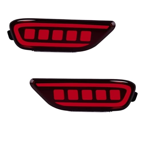 Réflecteurs pare-chocs Chevrolet Captiva 2012 2013 avec feux stop LED et clignotants dynamiques rouge