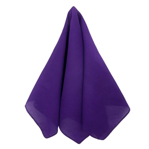 Image of MDSTYLE 100% Cotton Solid Color Bandana for Men & Women 22 inch x 22 inch Handkerchief Headband Scarf