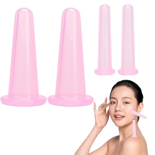 4 Stück Schröpfen Cups Silikon,Schröpfen Silikon Schröpfset Facial Silikon set, Schröpfgläser Face Schröpfen, Saugglocke Massage Tools, Cellulite Cup Schröpfmassage Tools, Schröpftherapie (Rosa) 4 Stück Schröpfen Cups Silikon,Schröpfen Silikon Schröpfset Facial Silikon set, Schröpfgläser Face Schröpfen, Saugglocke Massage Tools, Cellulite Cup Schröpfmassage Tools, Schröpftherapie (Rosa)