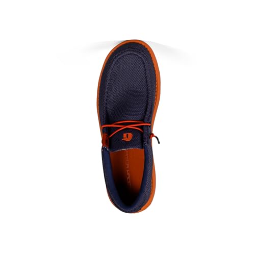 Image of Gator Waders Mens Casual Shoes - Men's Loafers & Slip-Ons Camp Shoes with No-Tie Laces -Arch Support Boat Shoes for Everyday Wear Navy