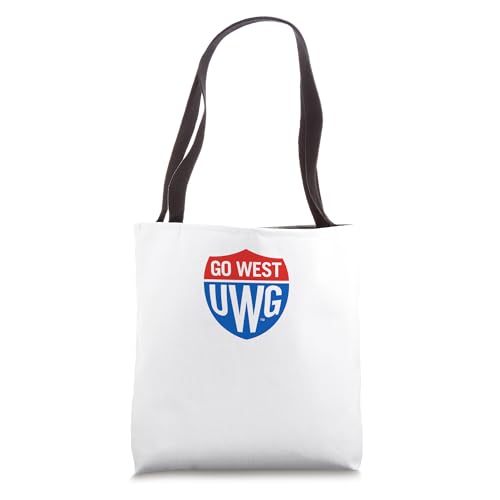 Bolso tote con escudo de los Wolves de la Universidad de West Georgia miniatura 1