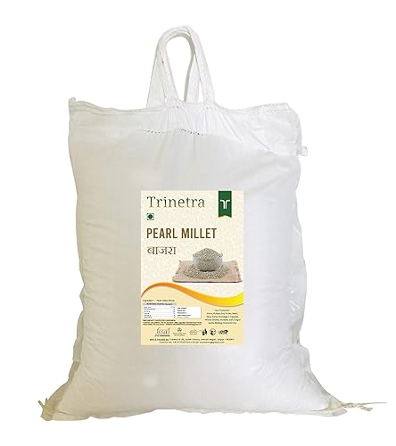 Image of Trinetra Bajra Sabut (Pearl Millet Grain) | Fibre-Rich Wholesome Millet |10 kg