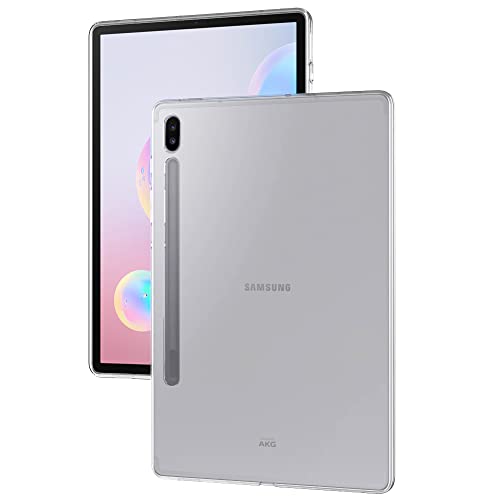 Puxicu Case for Galaxy Tab S6 10.5 Clear, Slim Design Flexible Soft TPU Protective Cover for Samsung Galaxy Tab S6 10.5 Inch (2019 Release) SM-T860/T865/ST867, Transparent