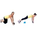 ADDCART Unisex Dual Wheel AB Roller with 2 Latex Resistance Tubes - for Core Abdominal Workouts and Belly Fat Burner gallery image