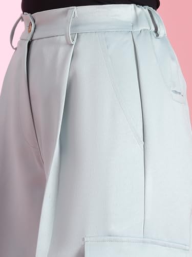 Image of KOTTY Women's High Rise Relaxed || Straight || Joggers Fit Cargo's for Pants || Trousers