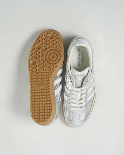 Image of adidas Samba OG Women's Shoes, Silver Metallic /Footwear White /Core White, Size 9.5