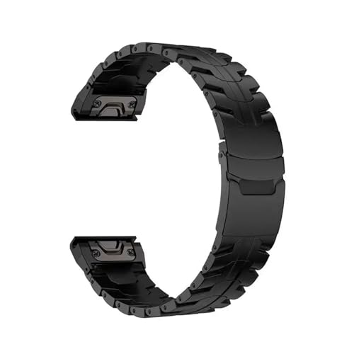 Bracelet Garmin Fenix 7X et 6X en acier inoxydable pour le sport