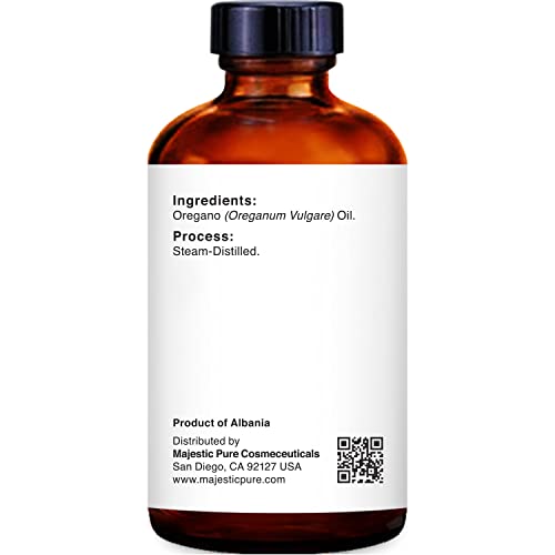 Image of Majestic Pure Oregano Essential Oil for Diffuser - 1 Fl Oz | 100% Natural Essentials Oils for Aromatherapy, Massage, Steam inhalation, Air Freshing, Soap and Candle Making