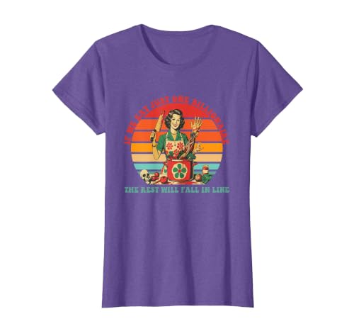 If We Eat Just One Billionaire The Rest Will Fall in Line T-Shirt, Women, Purple Heather, X-Small