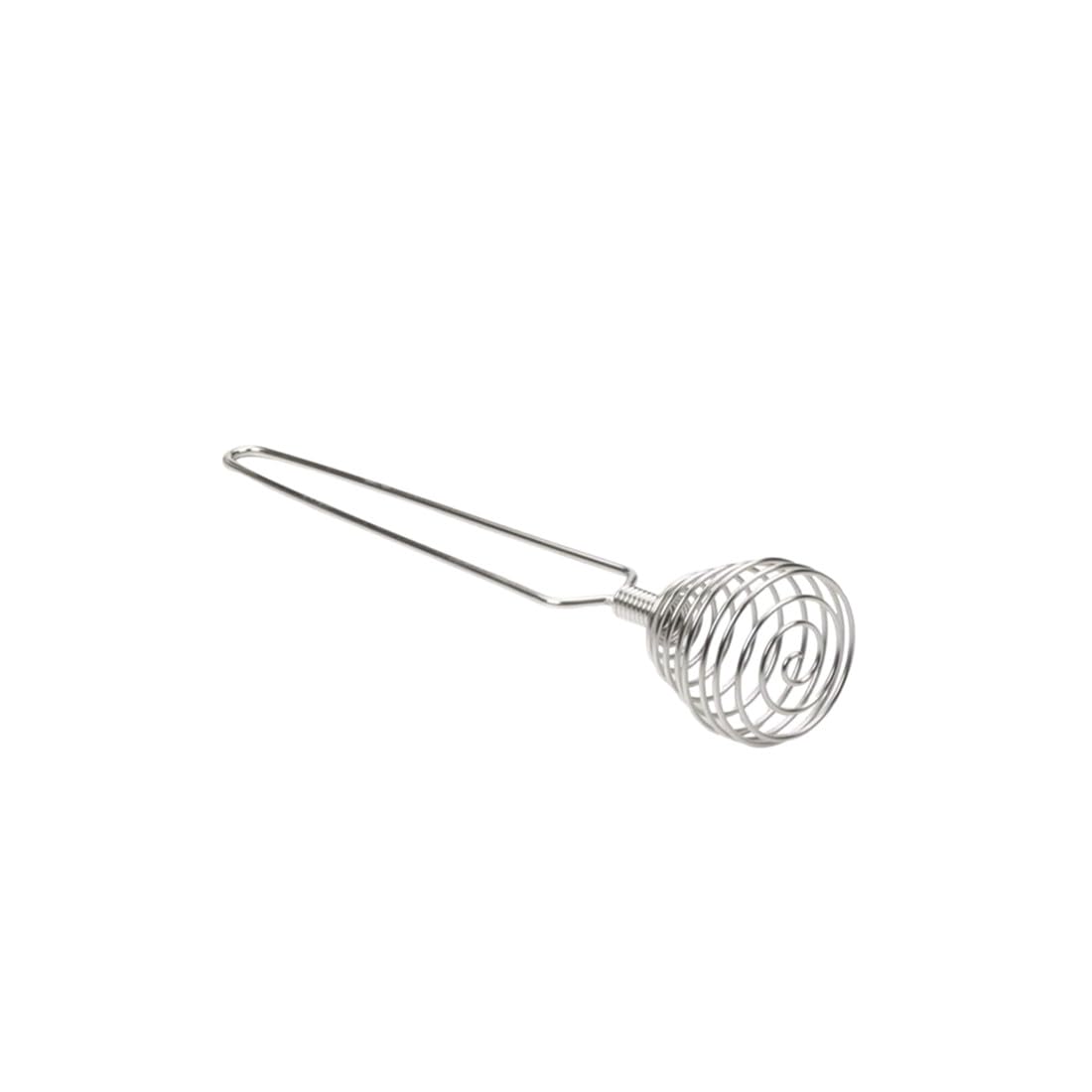 Mini batidor de acero inoxidable plateado francés con resorte, 8.67 pulgadas, batidor de huevos de mano, batidor de huevos, batidor de agitador