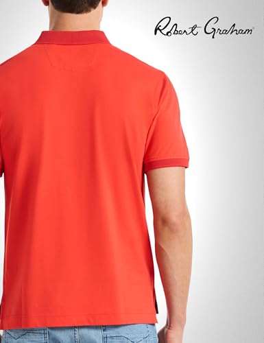 Robert Graham Men's Lucifer Short Sleeve Knit Cotton Polo Shirt4