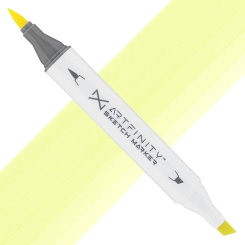 Artfinity Sketch Markers - Yellow Green YG1-1, Vibrant, Professional, Dye-Based Alcohol Markers for Artists, Drawing, Travel, & More
