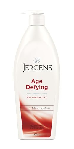Image of Jergens Age Defying Multi-Vitamin Body And Hand Moisturizer With Emollients,Antioxidants And Vitamins A,C,E,For Dry Skin 400Ml,Lotion