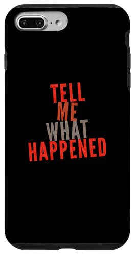 �ʔ������[���A �e�L�X�g Funny People Funny Tell Me What Happened �X�}�z�P�[�X iPhone 7 Plus/8 Plus �p