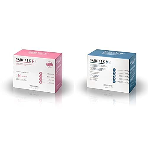 Densmore - GAMETIX F ET M - Lot de 2 compléments alimentaires Fertilité Femme et Homme - Grossesse Fertilité - Vitamines, minéraux, zinc, sélénium - 30 sachets - 1 mois - Fabiqué en France Cover