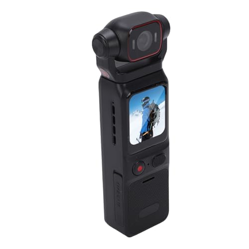 Caméra vidéo portable 4K à stabilisation gyroscopique 6 axes et objectif rotatif