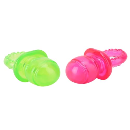 Focket 2pcs Pet Puppy Molar Dientes Limpios Pacientes de Juguete Paceta de Juego Juguetes de Entrenamiento para Dog Cat, Sounder Inside, Exquisito Workship, Colores Brillantes