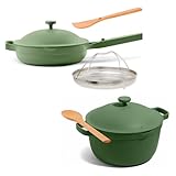 Our Place Home Cook Duo - Always Pan 2.0 & Perfect Pot Bundle | Multi-Functional Cookware Set Replaces 18 Pieces | Sage