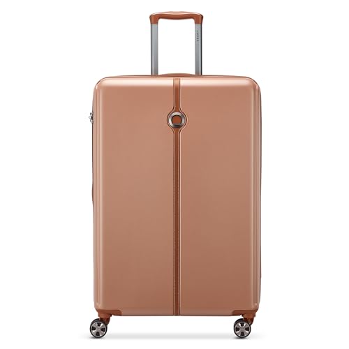 Image of DELSEY PARIS Bianca 76 cms Large Check-in ABS /Polycarbonate Hard Sided 8 Wheels and Expandable Spinner Suitcase /Trolley Bag for Travel with TSA Lock- Mocha
