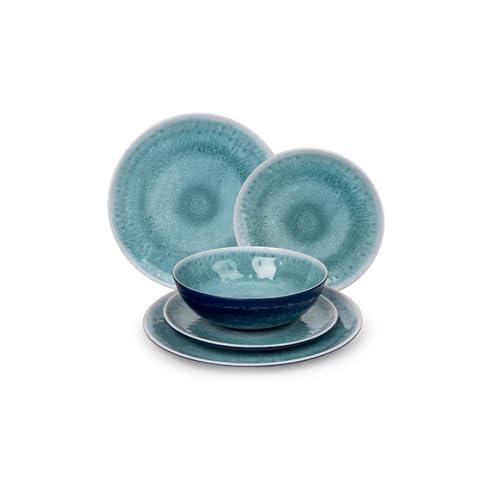 Lot de 12 pièces en mélamine - Vaisselle de camping en plein air - Assiette et bol