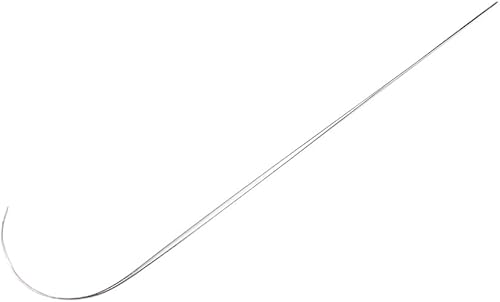 Miniatura 9 de Agujas giratorias de cuentas de acero inoxidable, agujas de cuentas finas, fabricación de joyas, agujas curvadas para cuentas giratorias (3 piezas A)