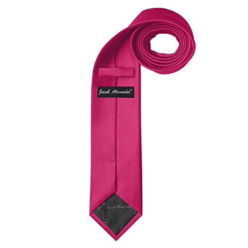 Image of Jacob Alexander Men's Extra Long Solid Color Tie